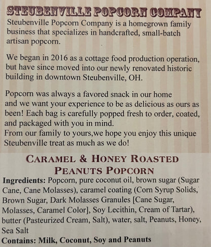 Take me out to the Ballgame - Caramel Popcorn with Honey Roasted Peanuts
