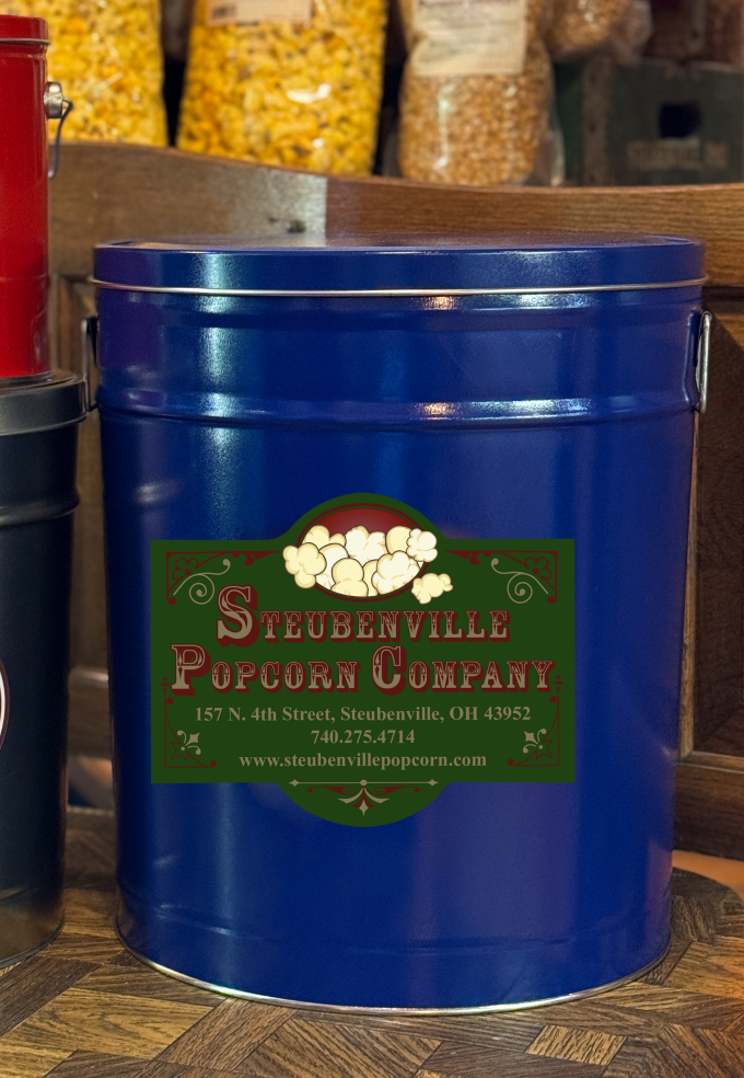 6.5 Gallon Popcorn Christmas Tin