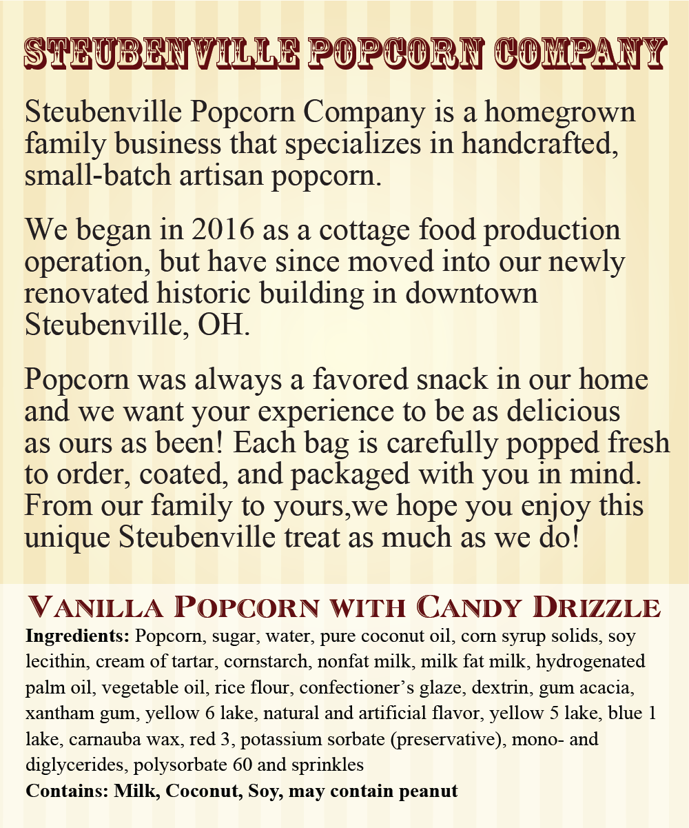 Unicorn Popcorn - Multi-color Vanilla with candy Drizzle and Sprinkles