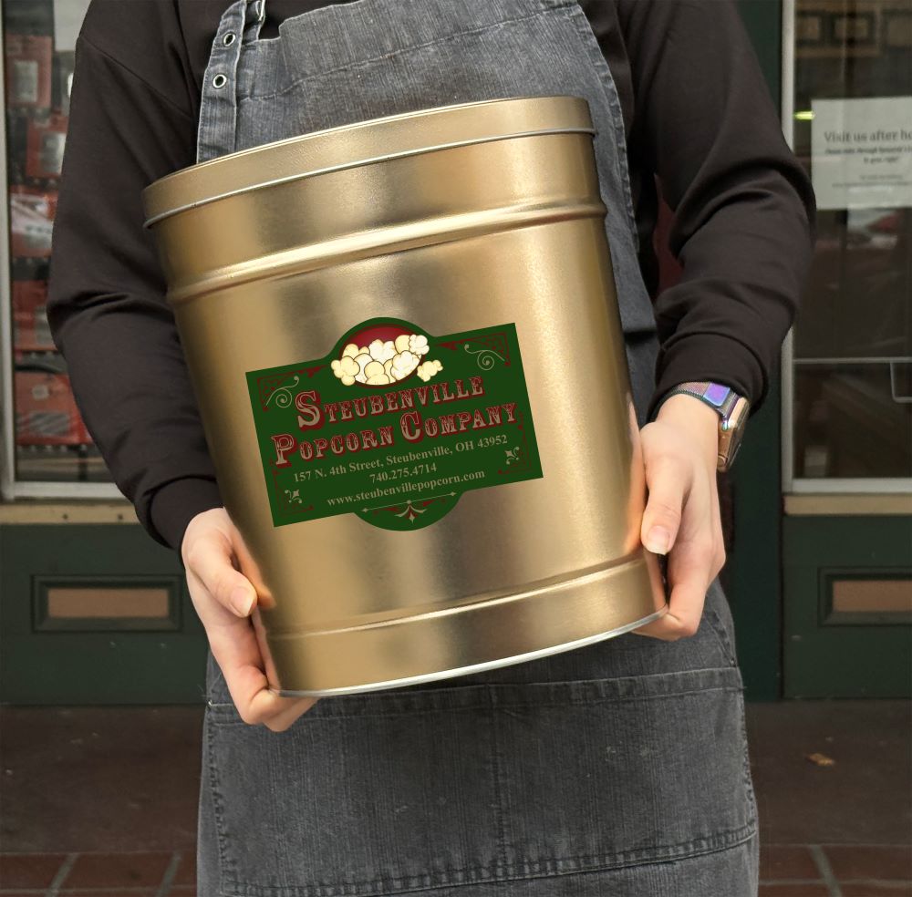 3.5 Gallon Popcorn Christmas Tin