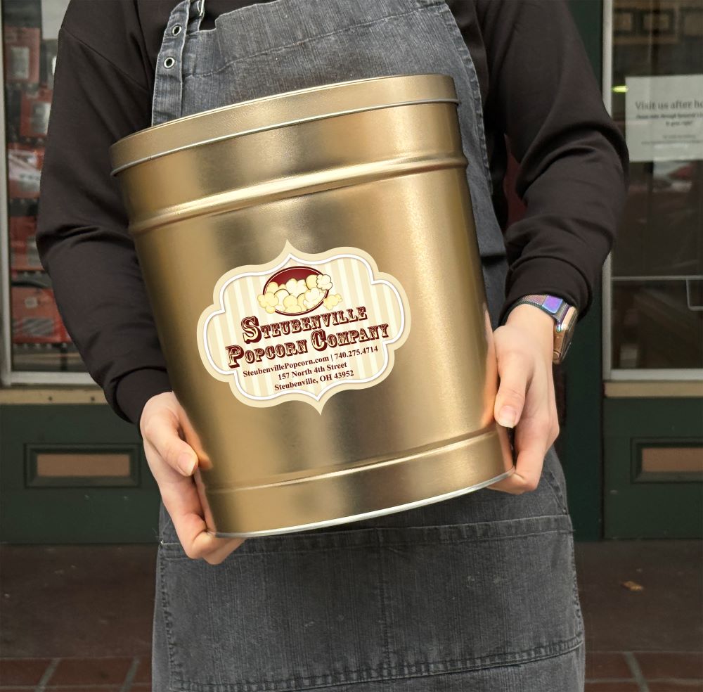 3.5 Gallon Popcorn Christmas Tin